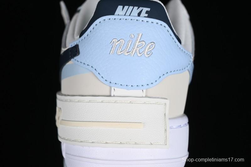 Nike Air Force 1 Shadow Lightweight Elevated Low-Top Versatile Sneakers - DZ1847-107