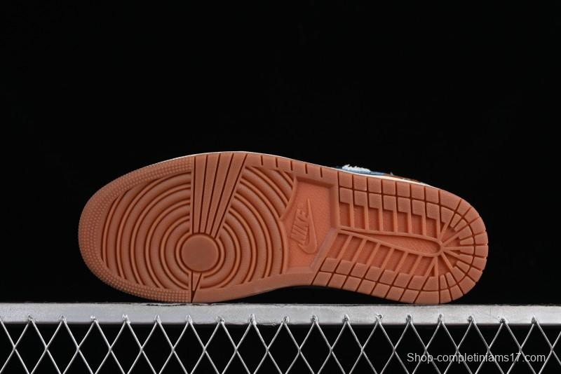 Nike Air Jordan 1 Low AJ1 Customized Low-Top Casual Sneakers - FZ5042-041