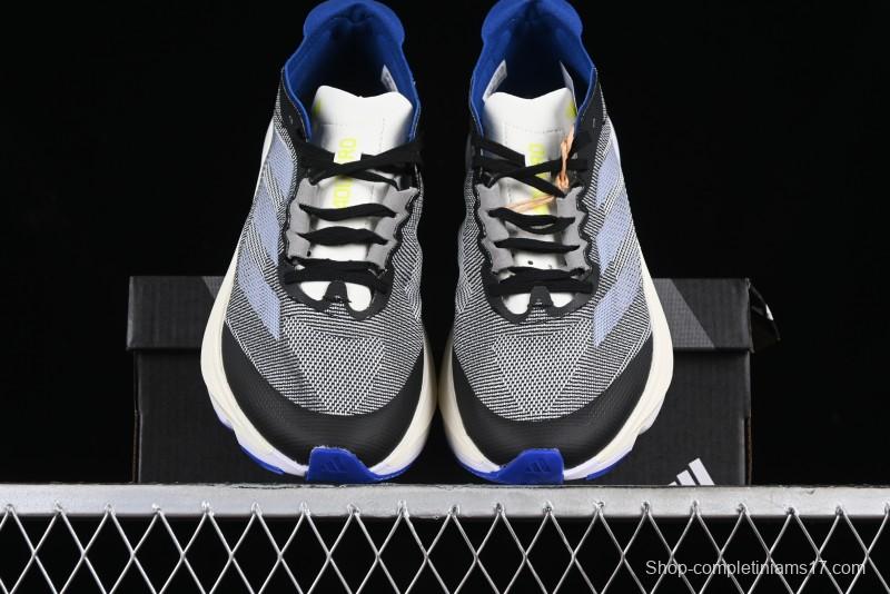 Adidas Adizero Boston 12 M Running Shoes Lightweight Breathable Low-Top with ENERGYROD Carbon Plate - IE8494