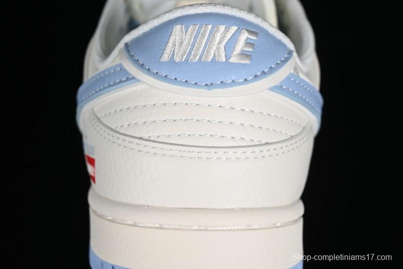 Nike Supreme x SB Dunk Low Stone Island Collaboration - Azure Starry Sky Anniversary High-End Custom Low-Top Casual Sneakers - BB9866-001
