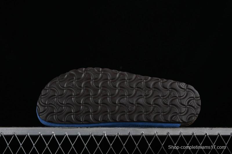 Birkenstock Arizona Soft Footbed Sandals with Suede Leather and Lambswool Lining - Original Blue