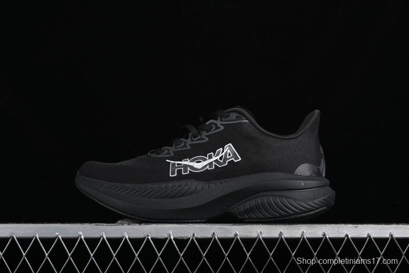 HOKA ONE ONE MACH 6 Flagship Racing Shoes with Carbon Plate Technology and Asymmetric Design - 114791 BLACK