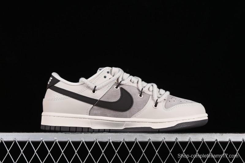 Nike SB Dunk Low LV Collaboration - Coffee Pig Anniversary High-End Custom Low-Top Casual Skate Shoes - XX2025-328