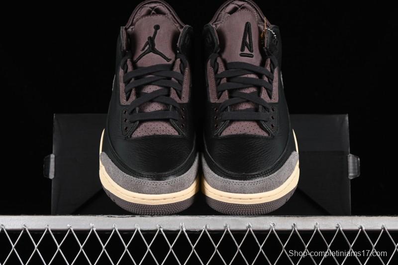 Nike A Ma Maniere x Air Jordan 3 Retro Black Sneakers - FZ4811-001