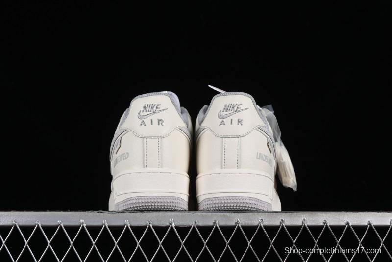 Nike Undefeated Air Force 1'07 Low Casual Sneakers in Beige Hemp with Reflective Details - UT2023-203