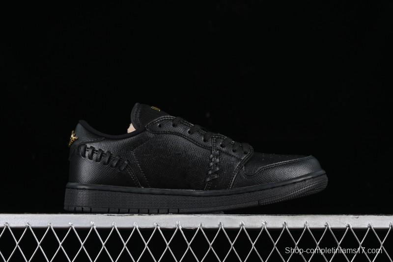 Nike Air Jordan 1 Low "Method of Make" Casual Sneakers with Woven Design - FN5032-007