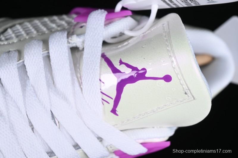 Nike Air Jordan 4 Retro Sneakers with Hyper Violet Accents - FQ1314-151