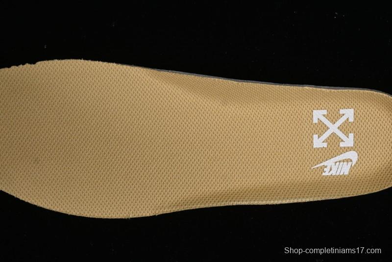 Off-White x Nike Air Force 1 '07 Low "Metal Gold" Casual Sneakers - DX1419-900