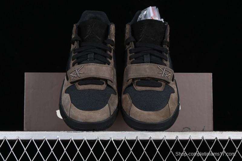 Nike Travis Scott x Jordan Cut The Check AJ1 Basketball Shoes with Velcro Design - FZ8117-200