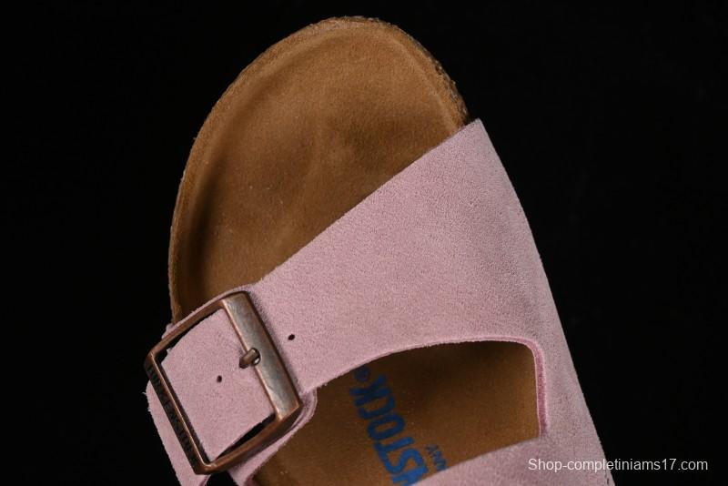 Birkenstock Arizona Soft Footbed Sandals with Suede Leather and Lambswool Lining - G.D4