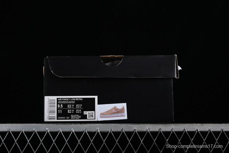 Nike Air Force 1 '07 Low Casual Sneakers with Full-Length Air Cushion - 845053-201