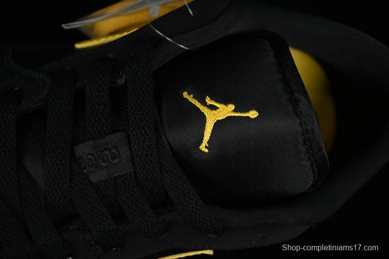 Nike Air Jordan 1 Low AJ1 Black Gold Hook Casual Sneakers - 553558-071