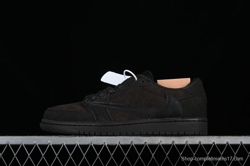Nike Travis Scott x Air Jordan 1 Low OG AJ1 Reverse Swoosh Sneakers - DM7866-202