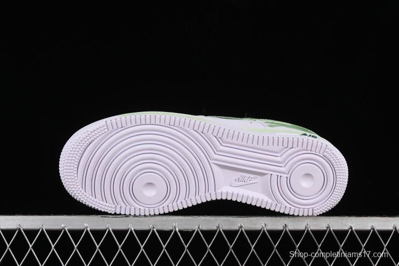 Nike Air Force 1 '07 Low Custom Hand-Painted Anime Theme with Swoosh Shadow and Strap - CW2288-111