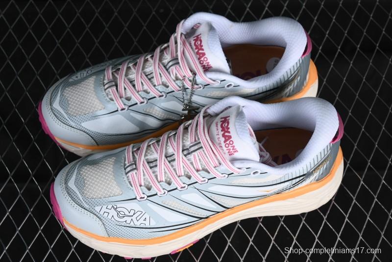 Hoka Mafate Speed 2 Lightweight Cushioned Trail Running Shoes with Vibram Outsole - 1126851 WIFL