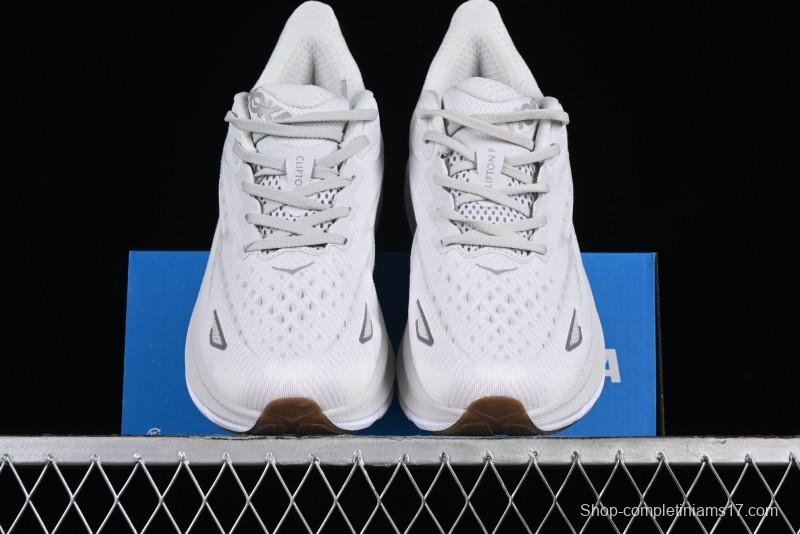 HOKA ONE ONE CLIFTON 9 Running Shoes with Lightweight Knit Mesh and Enhanced Cushioning - 1127895 NCWT