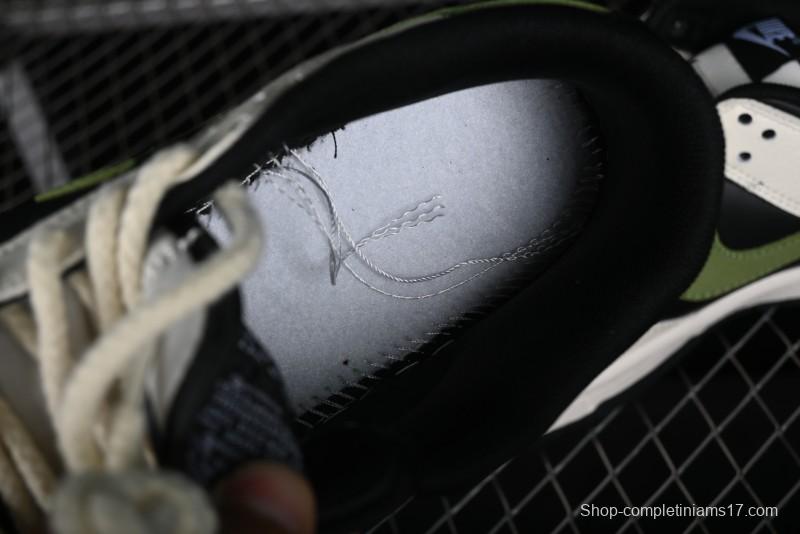 Nike SB Dunk Low Casual Skateboarding Shoes in Beige Green with Hemp Rope Detail - LK2146-511