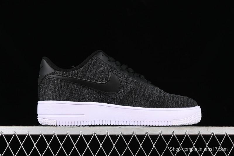 Nike Air Force 1 '07 Low 2.0 Black Flyknit Casual Sneakers - CI0051-300