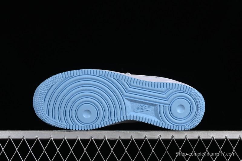 Nike Air Force 1 '07 Low White Blue Casual Sneakers - FQ4296-100
