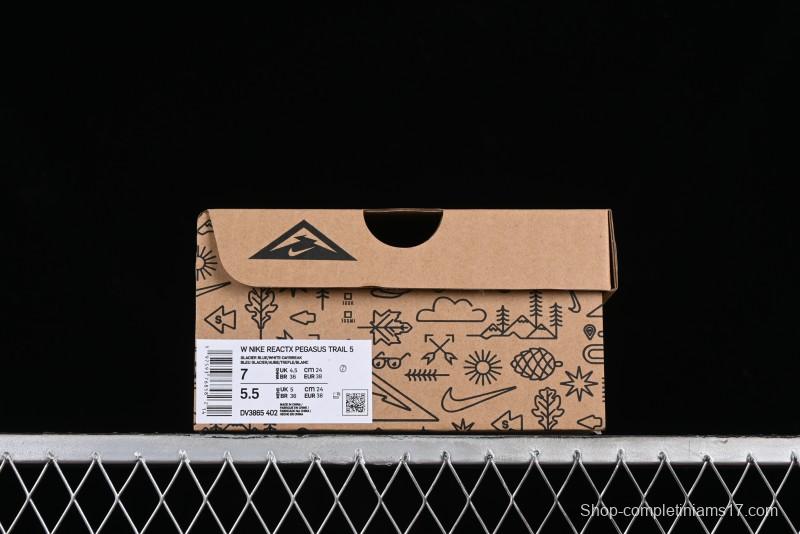 Nike Pegasus Trail 5 Off-Road Series Lightweight Comfortable Durable Low-Top Running Shoes - DV3865-402