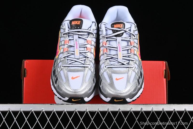 Nike P-6000 Retro Casual Sport Dad Shoes with Layered Design - BV1021-100