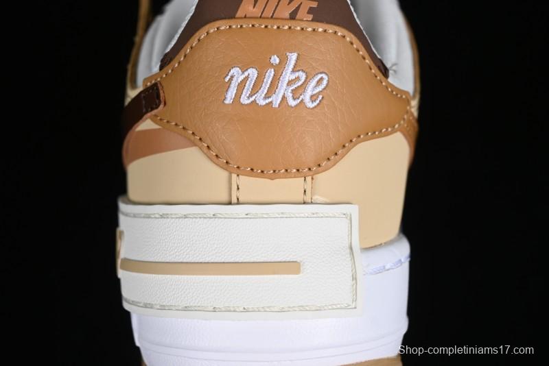 Nike Air Force 1 Shadow Low-Top Sneakers with Lightweight EVA Midsole and Anti-Slip RB Rubber Outsole - DZ1847-106