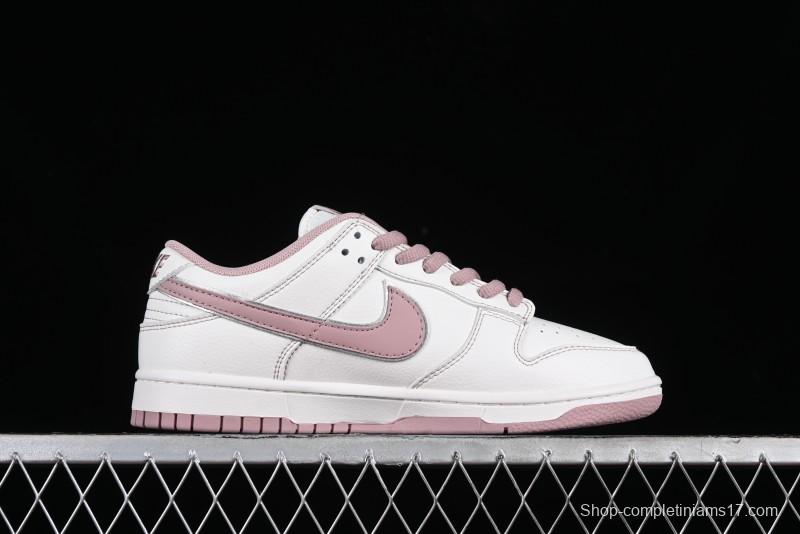 Nike Supreme x SB Dunk Low Collaboration - Rouge Pink Anniversary High-End Custom Low-Top Casual Skate Shoes - DY1503-006
