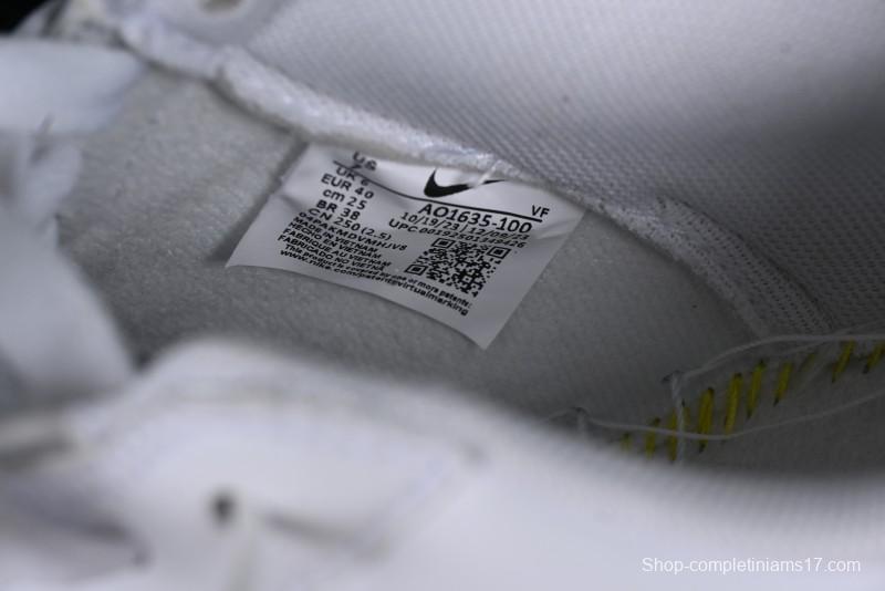 Nike Air Force 1 '07 Low Casual Sneakers with Full-Length Air Cushion - AO1635-100