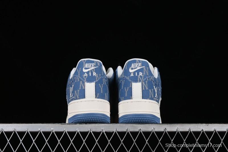 Nike Air Force 1 '07 Low LV Collaboration - Denim Double Swoosh Low-Top Casual Sneakers - HD1968-028