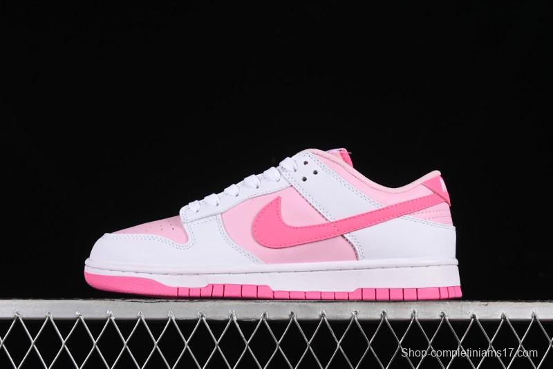 Nike SB Dunk Low Glacier Pink Low-Top Casual Skateboarding Shoes - HQ1181-661