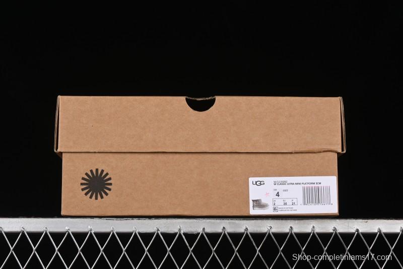 UGG Classic Ultra Mini Platform 3CM Wool Blend Mini Short Boots - 1135092