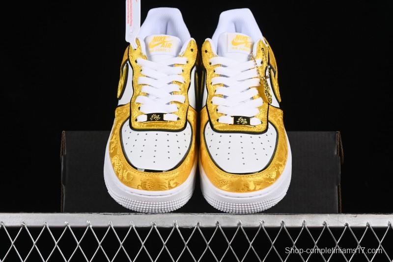 Nike Air Force 1 '07 Low DIY Golden Dragon Embroidery Casual Sneakers - CW2288-202