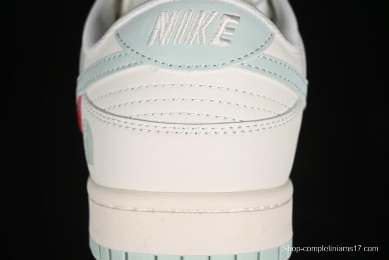 Nike SB Dunk Low The North Face Supreme Collaboration - Bamboo Green Anniversary Custom Low-Top Casual Skate Shoes - XX2025-658