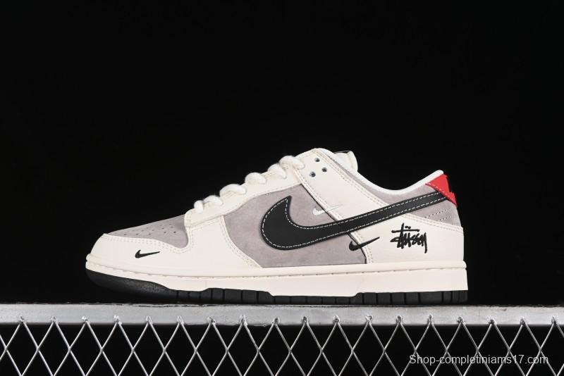Nike SB Dunk Low Stussy Anniversary Edition Customized Low-Top Casual Skate Shoes - SJ1089-001
