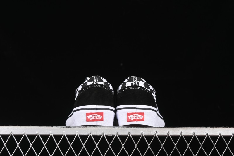 Vans Old Skool Checkerboard Bear Comfortable Slip-Resistant Cushioned Casual Vulcanized Sneakers - VN000D3CG03