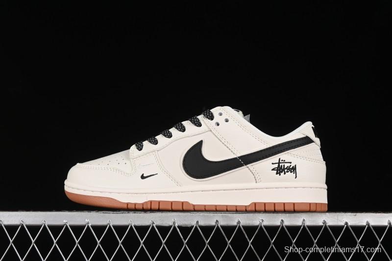 Nike SB Dunk Low Stussy Anniversary Edition Custom Premium Low-Top Skate Shoes - DQ1098-385
