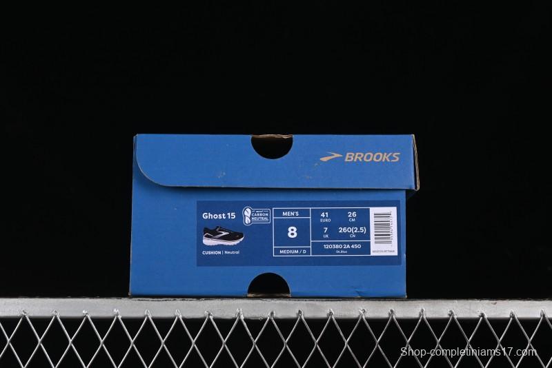 Brooks Ghost 15 Running Shoes with DNA LOFT V2 Cushioning and Breathable Air Mesh - 1203802A450