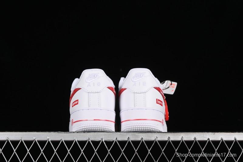 Supreme x Nike Air Force 1 '07 Low Casual Sneakers with Full-Length Air Solo Cushion - CU9225-010