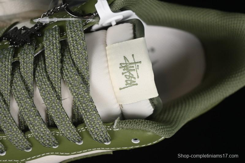 Nike Air Force 1 '07 Low Stussy Collaboration - Lotus Green Low-Top Casual Sneakers - BB5353-515