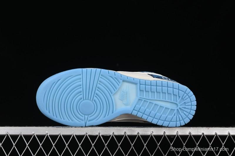 Nike SB Dunk Low Gucci Collaboration - Royal Blue Anniversary High-End Custom Low-Top Casual Sneakers CF3688-002