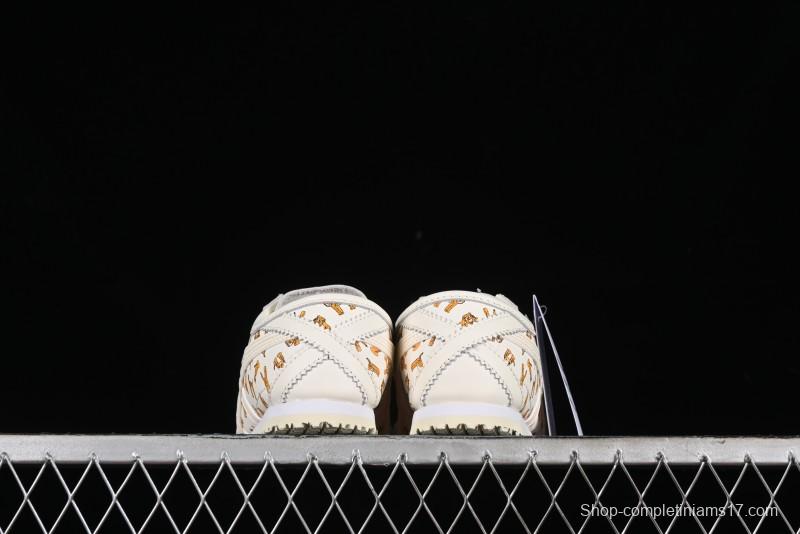 Onitsuka Tiger Mexico 66 Low-Top Leisure Running Shoes with Full-Grain Leather Upper - 1183B785-100