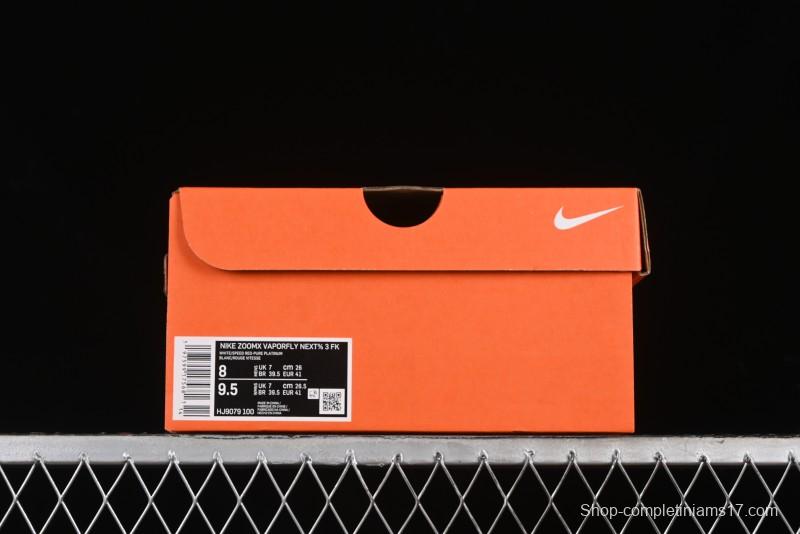 Nike ZoomX Vaporfly NEXT% 3 Marathon Series Lightweight Cushioned Running Shoes - HJ9079-100