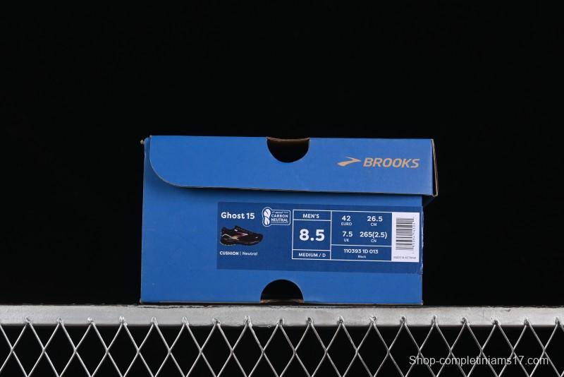 Brooks Ghost 15 Low-Cut Breathable Cushioned Support Running Shoes - 1103931D013
