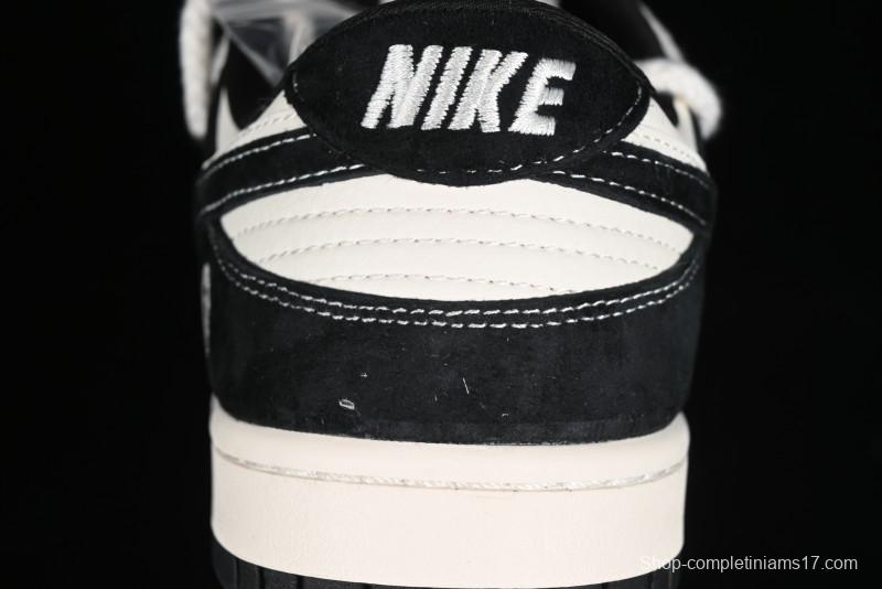 Nike SB Dunk Low BAPE Collaboration Strap Black Hook Anniversary Custom Low-Top Casual Sneakers - SJ2068-269