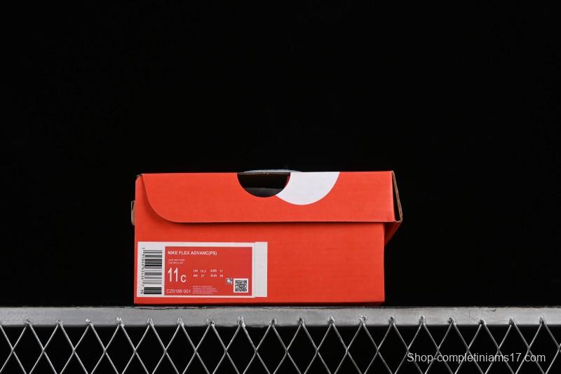 Nike Flex Advance Hook and Loop Breathable Soft Lightweight Kids Shoes - CZ0188-001