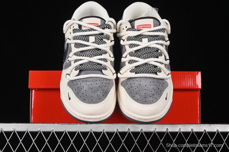 Nike SB Dunk Low Stussy Anniversary Edition Customized Low-Top Casual Sneakers - SJ2068-287