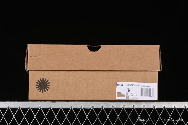 UGG Classic Ultra Mini Platform 3CM Wool Short Boots with TREADLITE Technology - 1135092