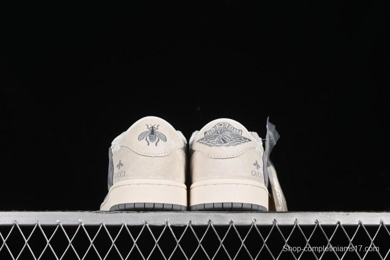 Nike Travis Scott x Fragment Design x Air Jordan 1 Low OG SP AJ1 Retro Sneakers - SJ2068-107