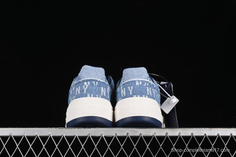New York Yankees MLB Chunky Liner Denim Basic Platform Sandals - 3ASXCDC4N50BLS