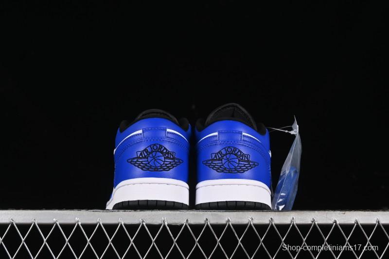 Nike Air Jordan 1 Low Retro Basketball Shoes White Blue - 553558-124